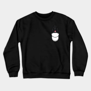 Poodle Pocket Dog Crewneck Sweatshirt